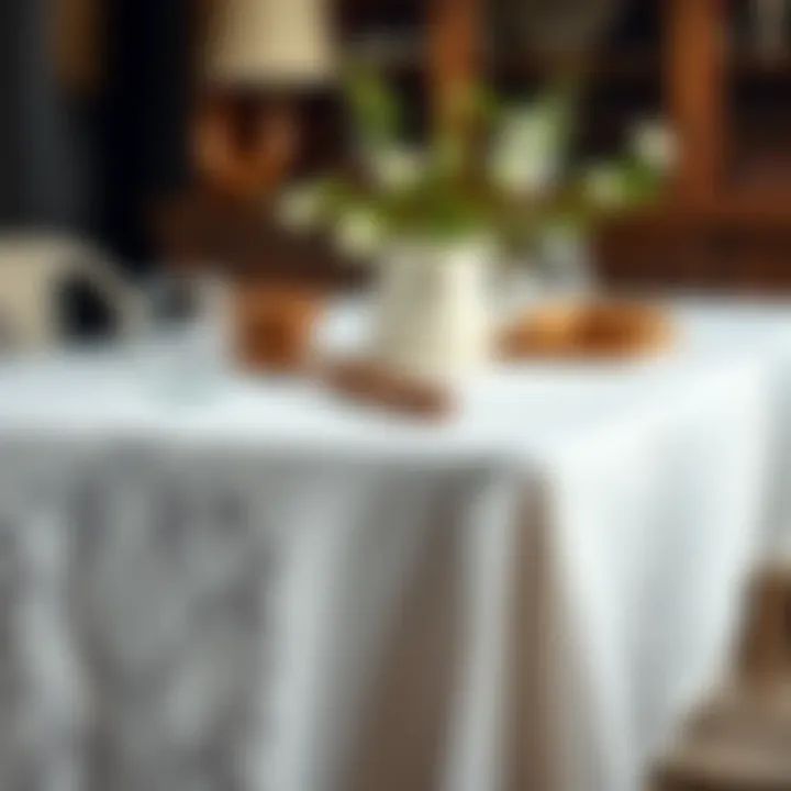 Care and maintenance tools for tablecloth upkeep