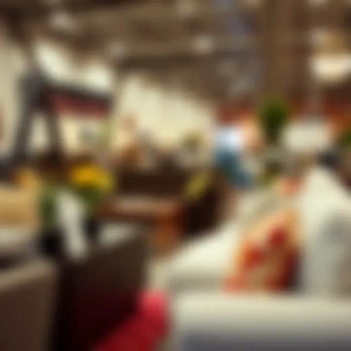 Stylish seating arrangements in the Ashley Furniture Outlet