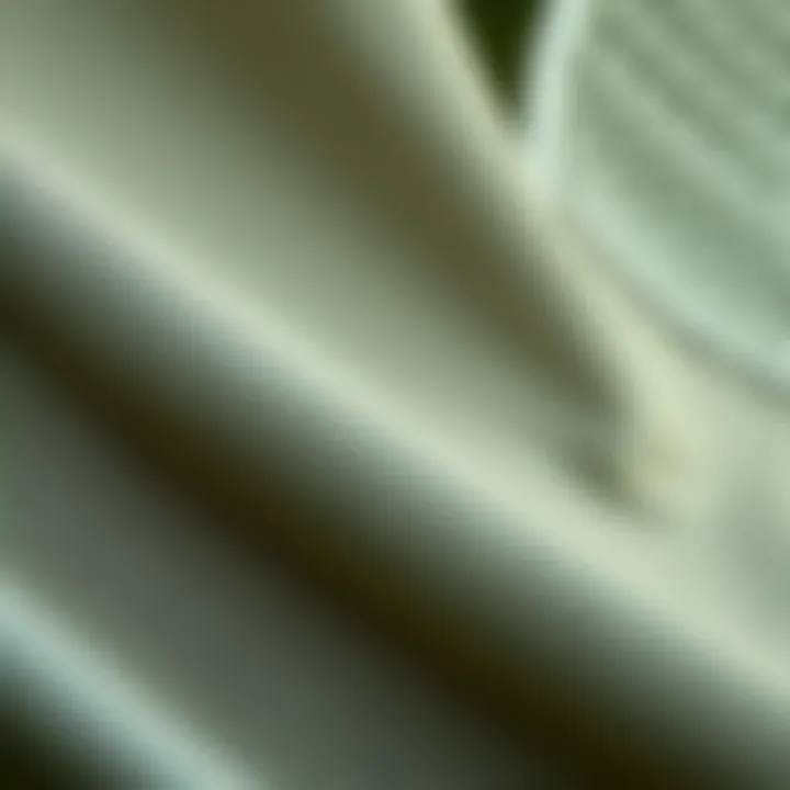 Close-up of high-quality fabric used for furniture covers