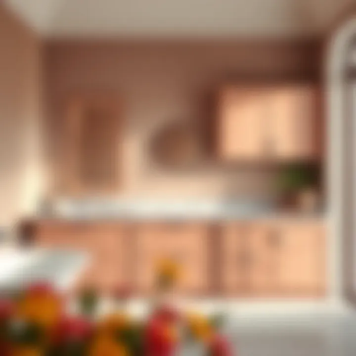 Harmonious Color Combinations Elegant color palette showcasing matched vanity and wall cabinets