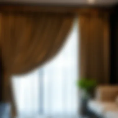 Variety of curtain rod styles for modern interiors