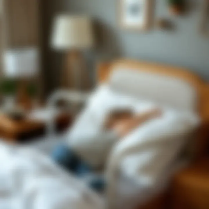 Child safely sleeping with side rails