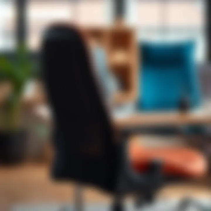 Adjustable office chair features