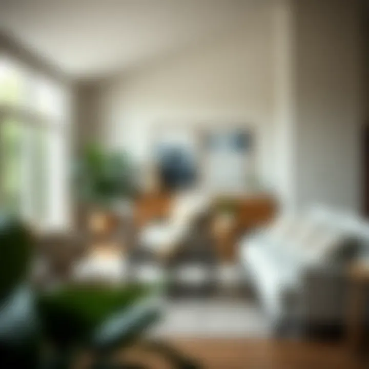 A contemporary living space enhanced with Windsor seat cushions