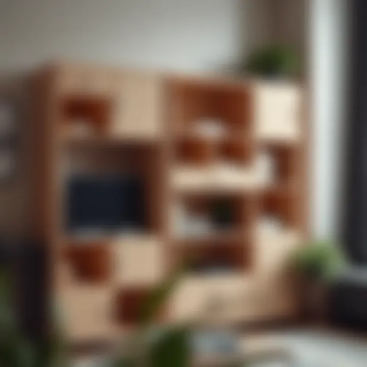 Innovative cubby tower design showcasing modern aesthetics