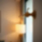 Elegant curtain rod displaying modern interior design