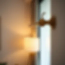 Elegant curtain rod displaying modern interior design