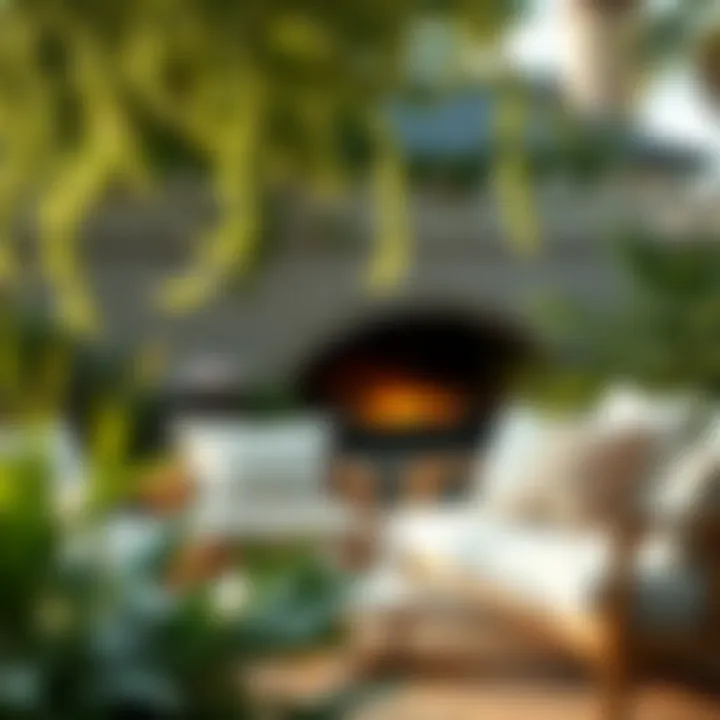 Luxurious outdoor cushion foam in a serene garden setting