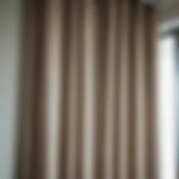 Modern living room featuring elegant curtain rod installation