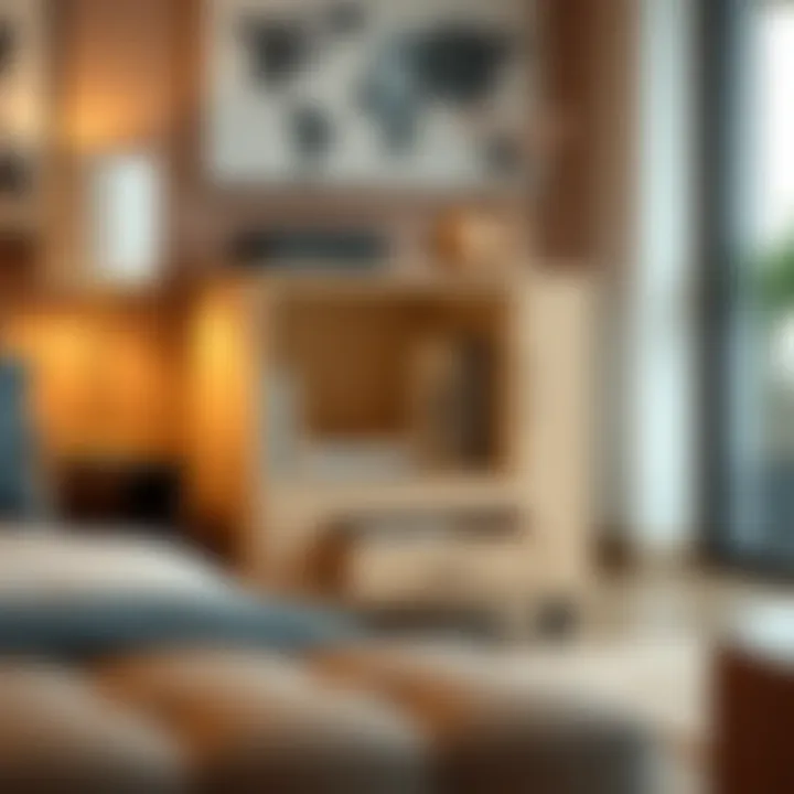 Compact multifunctional furniture with hidden CD compartments