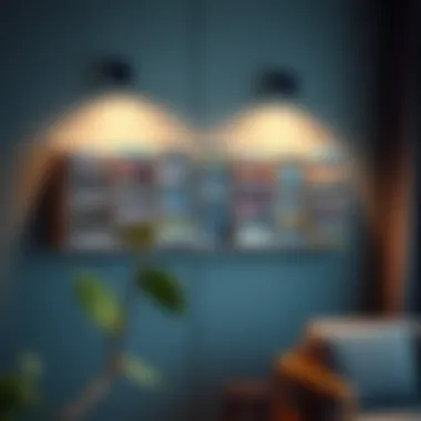 Minimalist wall-mounted CD racks showcasing a curated collection