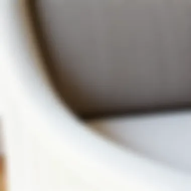 Close-up of fabric texture and pattern of Ektorp slipcovers