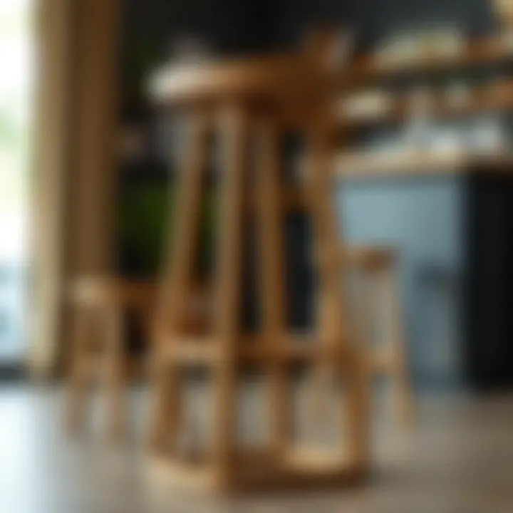 Sustainable materials used in bar stool design