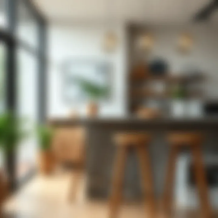 Versatile bar stools complementing modern interior decor