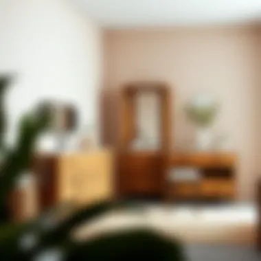 Stylish vanity furniture showcasing diverse aesthetic styles