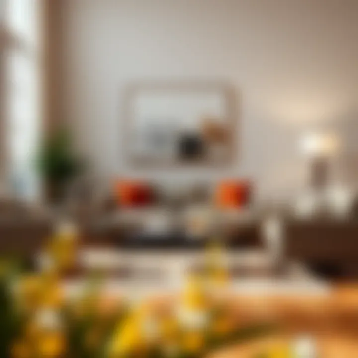 Elegant Furniture Arrangement with 62 Inch Sofa Elegant arrangement of 62 inch sofa with complementary furniture