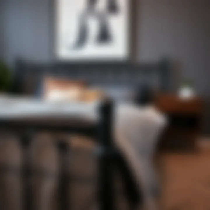 Care and maintenance techniques for black metal bed frames