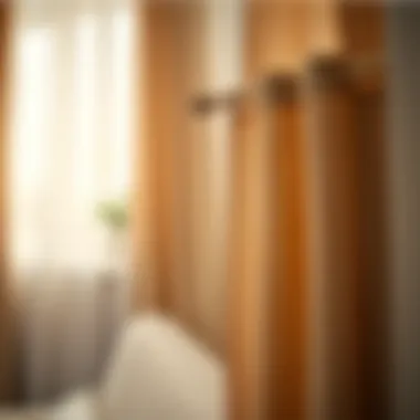 Stylish curtains paired with a decorative curtain rod