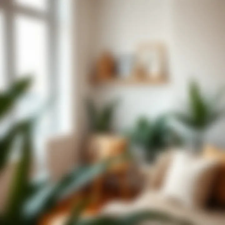 Cozy corner showcasing minimalistic decor items