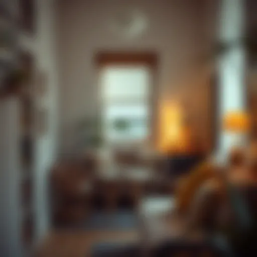 Charming urban nook with small decor accents