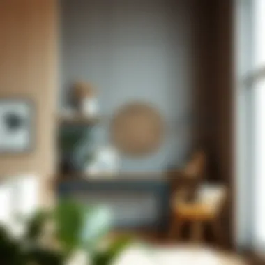 Innovative use of wall space with decorative elements