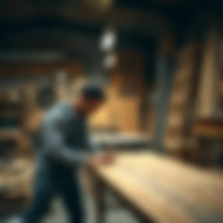 An artisan workshop highlighting the craftsmanship behind Douglasville's furniture design.