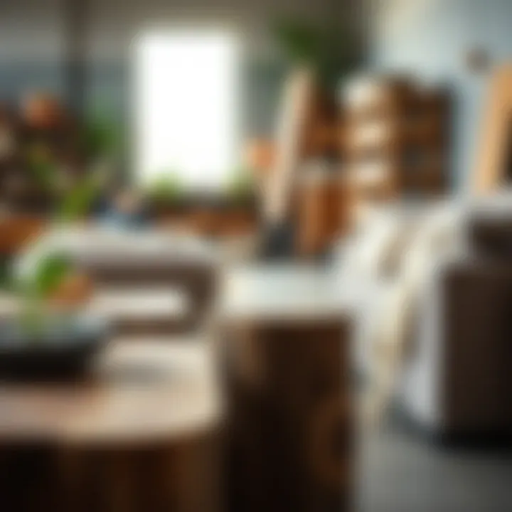 Sustainable materials used in furniture making, emphasizing eco-friendly practices in Douglasville.