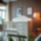 Stylishly designed 2 in 1 crib and changing table set