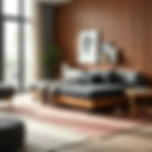 Stylish extendable daybed with modern aesthetics