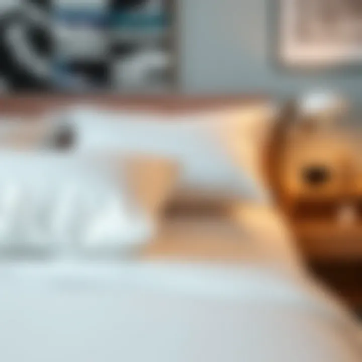 Luxurious twin memory topper enhancing bedroom aesthetics