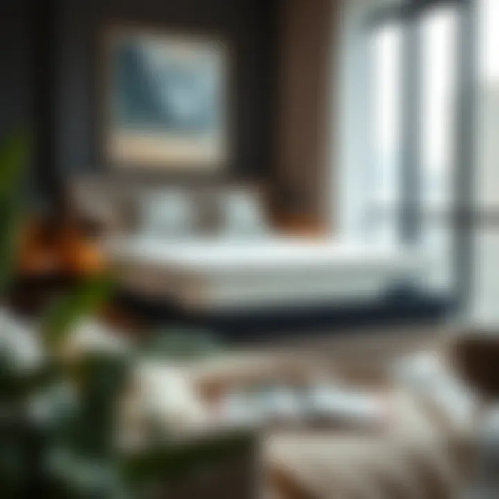 Comfort-focused twin memory topper on a stylish bed