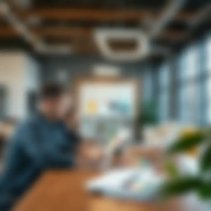 Visual representation of a design consultation process with color swatches