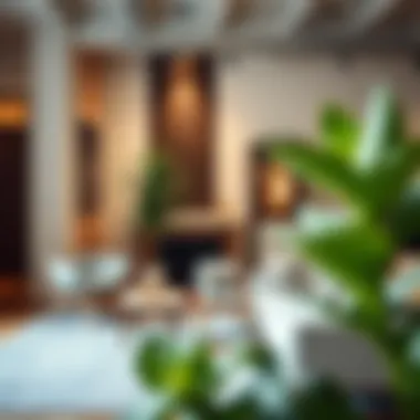 Interior designer collaborating with a client in a modern space