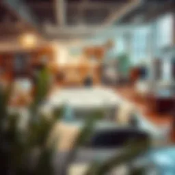 Stylish furniture showroom showcasing various design options