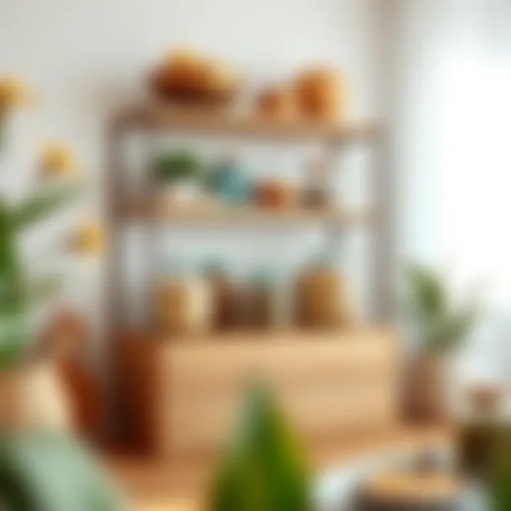 Eco-Friendly Storage: The Fusion of Glass and Wood Eco-friendly storage solution with glass and wood