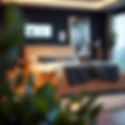 Elegant light wood bed with built-in storage drawers