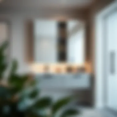 Contemporary mirror cupboard design showcasing minimalist features.