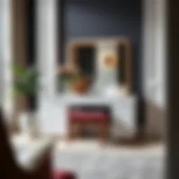 Elegant modern dressing table with sleek lines