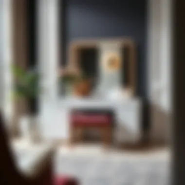 Elegant modern dressing table with sleek lines