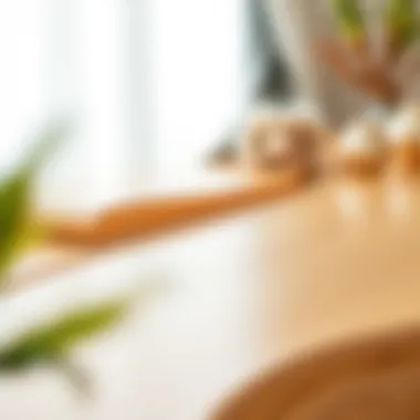 Close-up of high-quality materials used in a dressing table