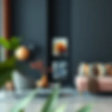 Aesthetic design elements showcasing contemporary furniture pieces