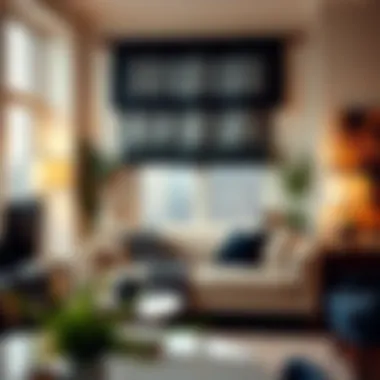 Stylish installation of Nautica valance in a chic urban apartment