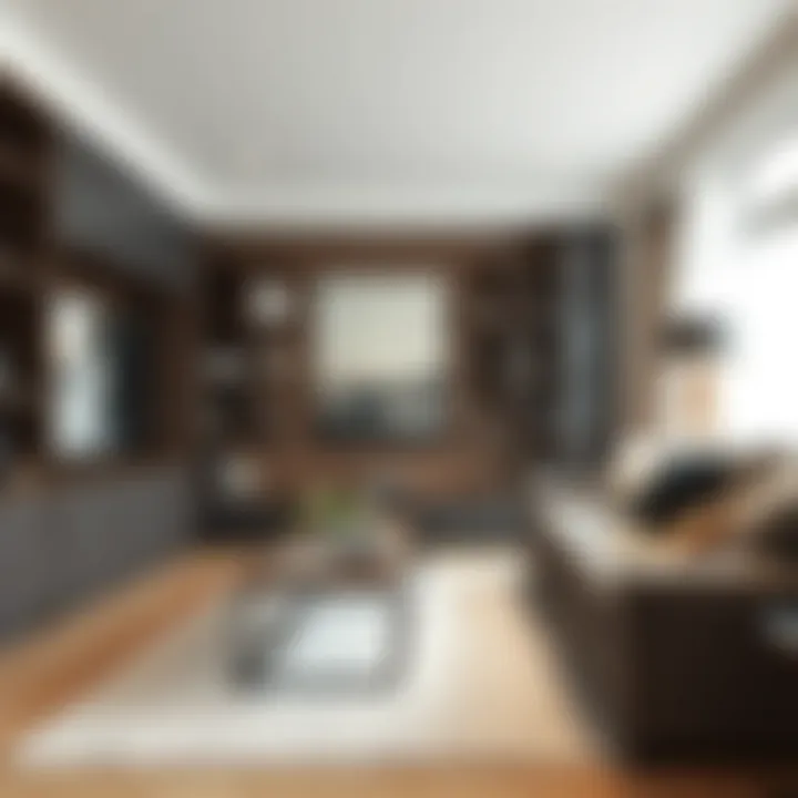 Innovative storage solutions in a contemporary entertainment setup