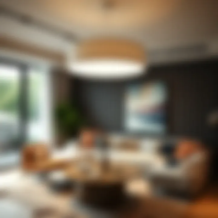 Interior design featuring intelligent lighting solutions