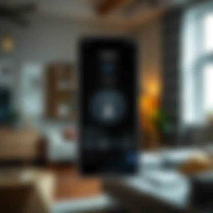 User interface of a lighting control application