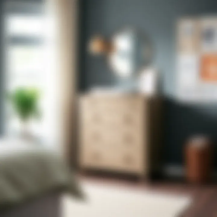 Tall changing table dresser showcasing organizational features