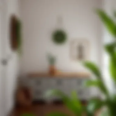 4 drawer bench used as a functional entryway solution