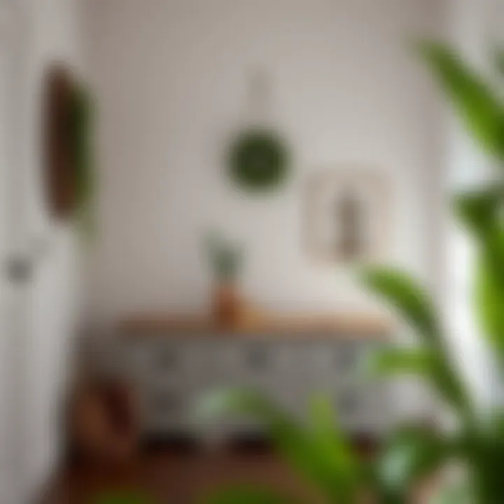 4 drawer bench used as a functional entryway solution