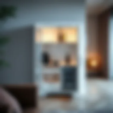 Sleek Elegance of the White Mini Bar Cabinet Sleek white mini bar cabinet showcasing elegant design