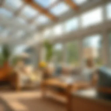 Quality Materials in Sunroom Construction Close-up of high-quality materials used in sunroom construction